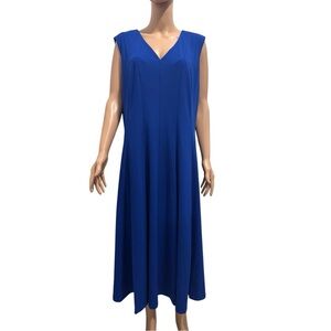 Elegant Blue Sleeveless Dress